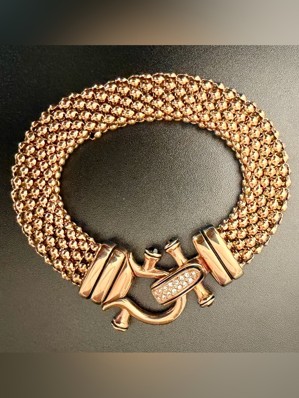 EMMA SKYE ROSE GOLD DSMK STAINLESS STEEL POPCORN BRACELET